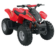 Can-Am DS 90 4-stroke CVT 2007 red quad bike