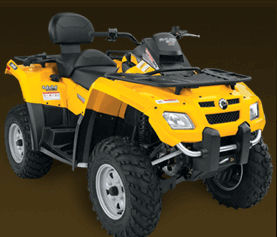 Yellow Can-Am Outlander Max 800 H.O. EFI