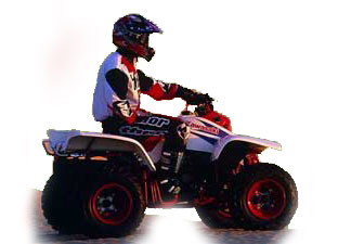 1999 Kawasaki Mojave 250 White