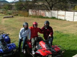 Ladies preparing for the quad trail