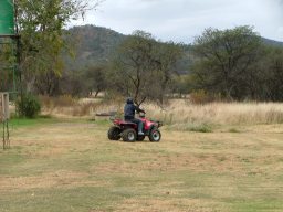 Lourens on the quad trail