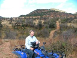 Nita on the quad