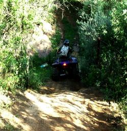 Sliding Down Hill Into Water