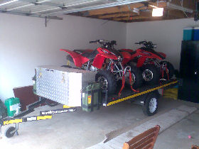 Honda Sportrax TRX400 and TRX 300 plus Quad Trailer for sale