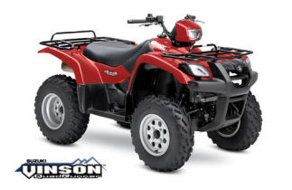 Red Suzuki Vinson 500 4x4 Semi-Automatic 2006